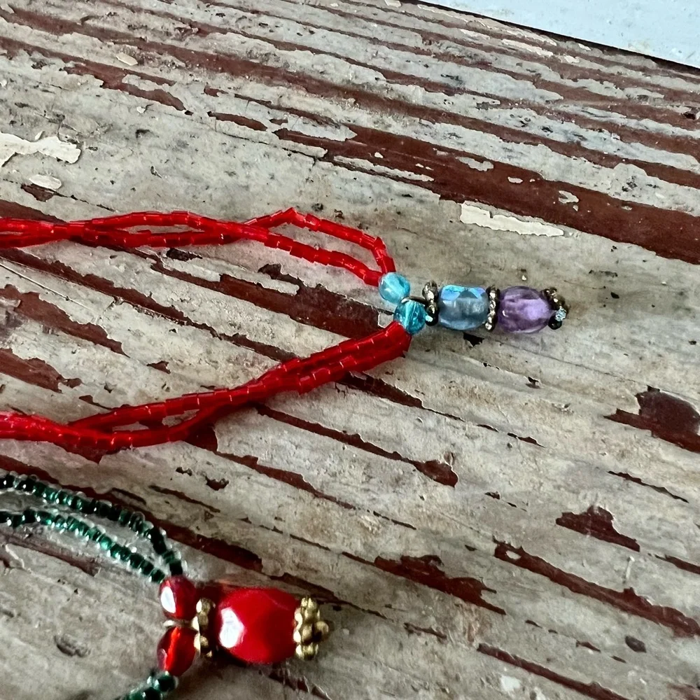 Set of Boho Stretch Bead Bracelets